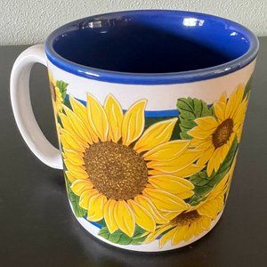 Vintage Potpourri Designs SUNNY DAYS Sunflower Boho Coffee Cup Mug  Mimi Ruff